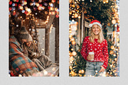 Christmas Bokeh Lights Overlays, a Texture Graphic by PhotoSpirit (Thumbnail 6 of 8)