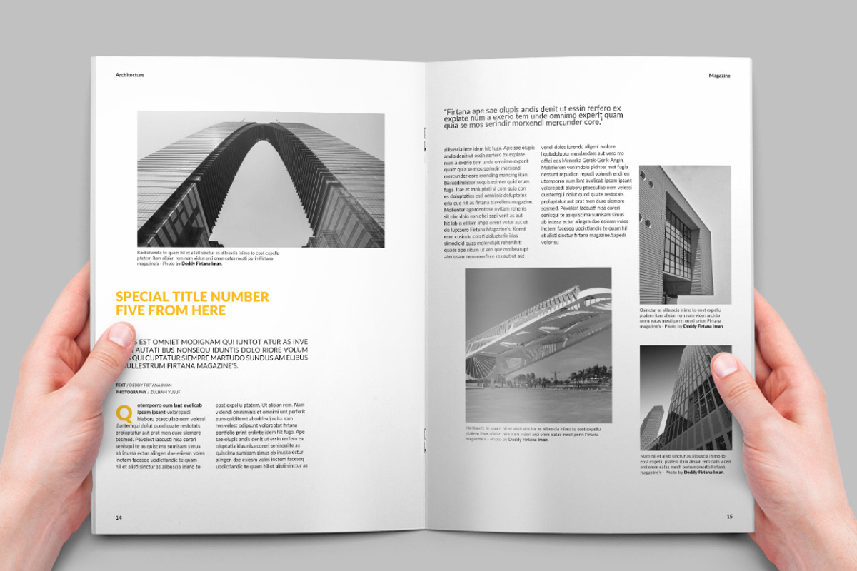 Architecture Magazine, a Magazine Template by Firtana (Photo 6 of 10)
