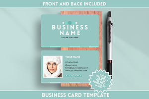 Business Card Template - 2 sides, a Business Card Template by SunshineStudioBoutique