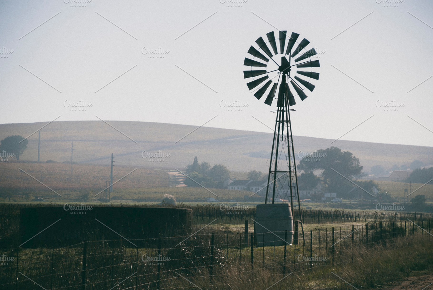 The wind pump, a Photo by The Image Shop