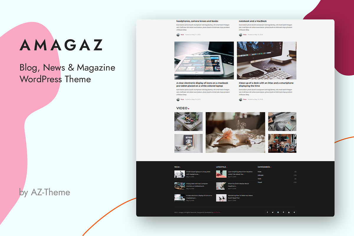News and Magazine WordPress Theme, a WordPress Template by AZ-Theme (Photo 3 of 5)