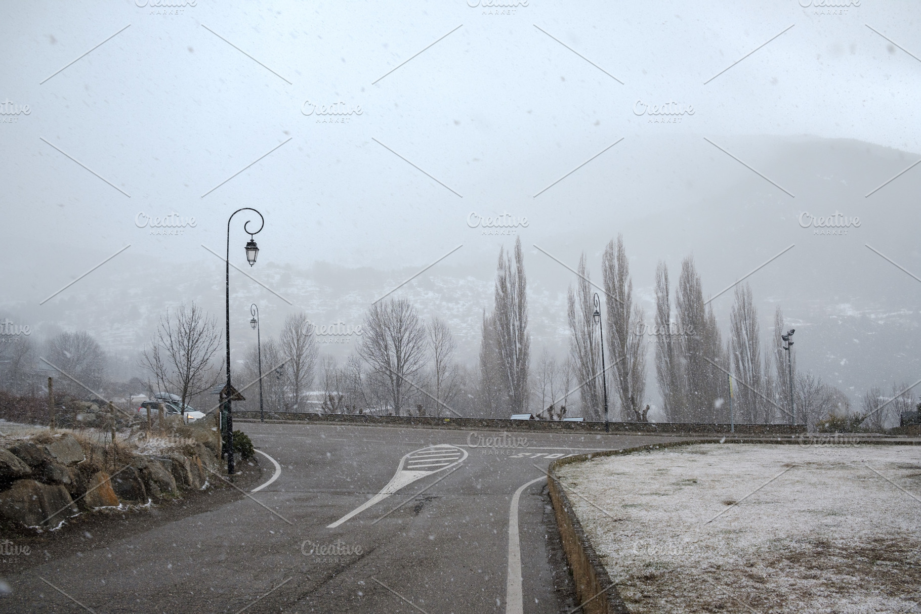 Winter Snowfall Blankets Vall De Boí, a Background Photo by webarma