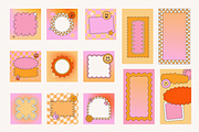 Retro stickers - vector elements, a Background Graphic by venimo (Thumbnail 5 of 9)