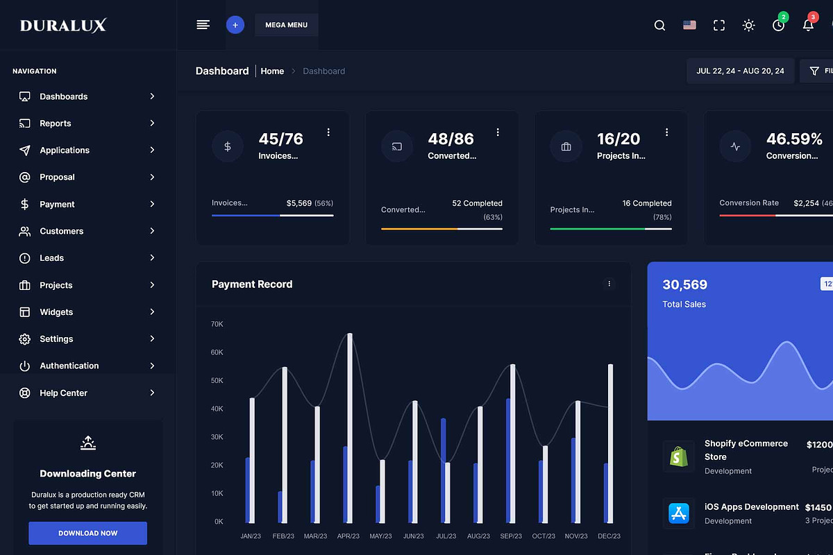 Duralux - Admin React Template, a React Template by Helenshop (Photo 2 of 2)
