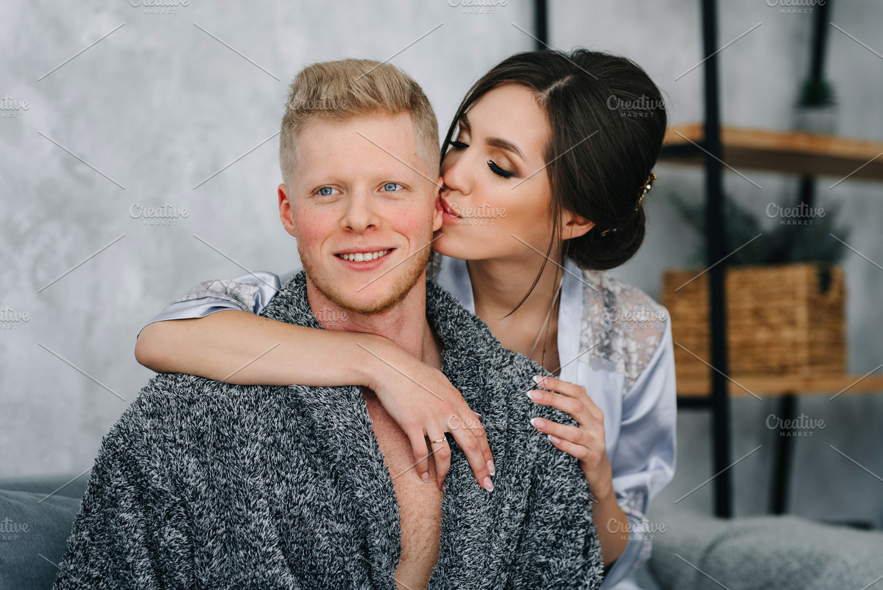 young couple in the morning at home, lifestyle, a Person Photo by Weddings, People, Travel