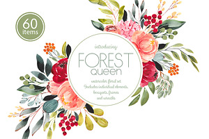 Forest Queen watercolor set