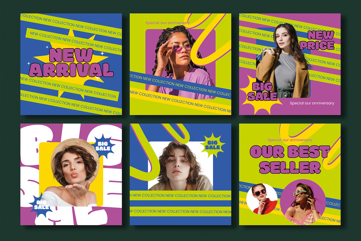 Trendy Fashion Social Media Post, a Social Media Template by MightyDesign (Photo 1 of 5)