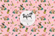 Hawaii Tropical Seamless Patterns, a Pattern Graphic by KaramfilaS (Thumbnail 13 of 17)