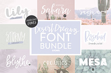 DESERT DREAMS Lettered Font Bundle