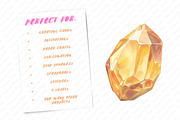 Watercolor Gemstones Clipart, an Illustration by Watercolor design (Thumbnail 3 of 4)
