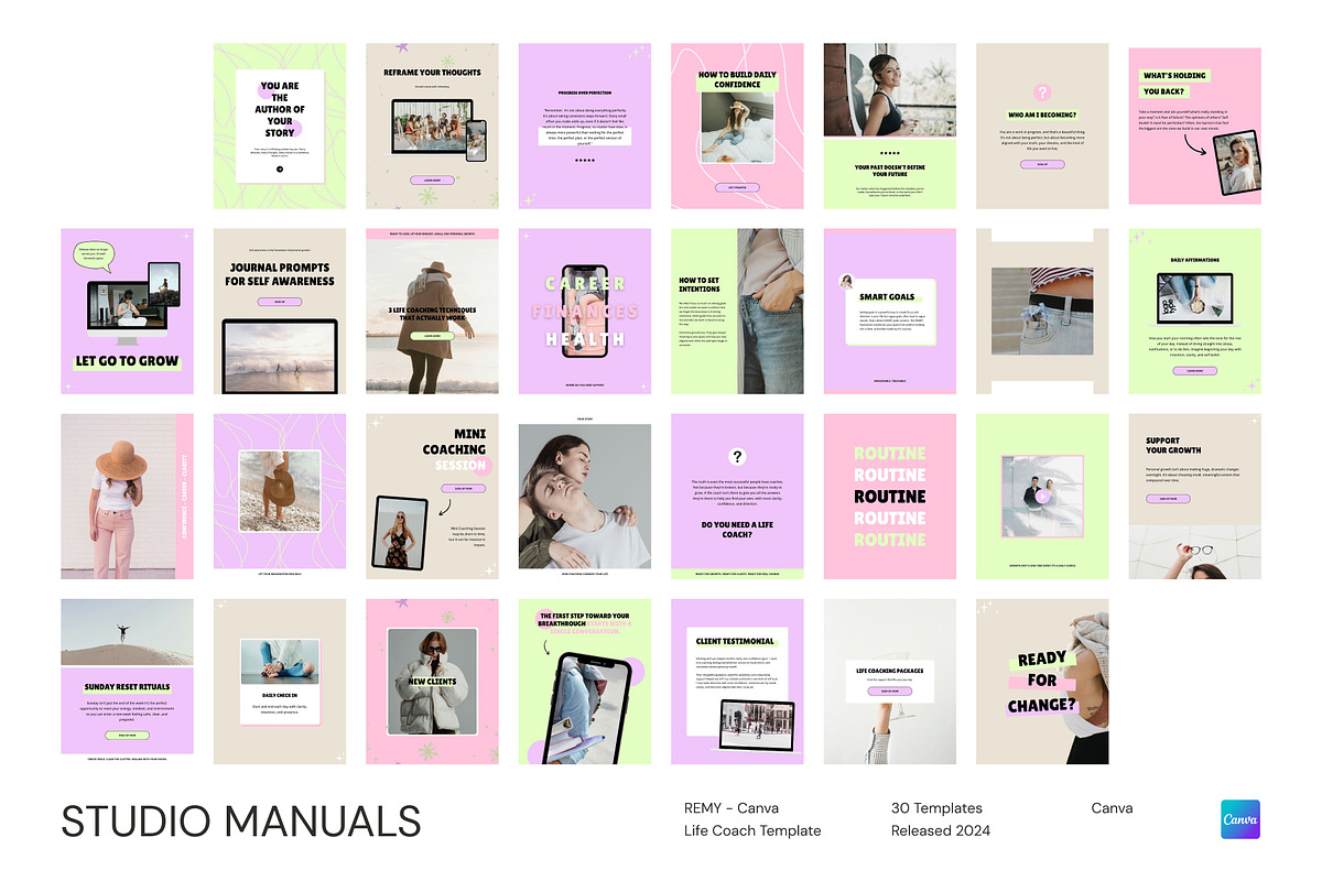 REMY – Canva Life Coach Template, a Social Media Template by Studio Manuals (Photo 8 of 8)