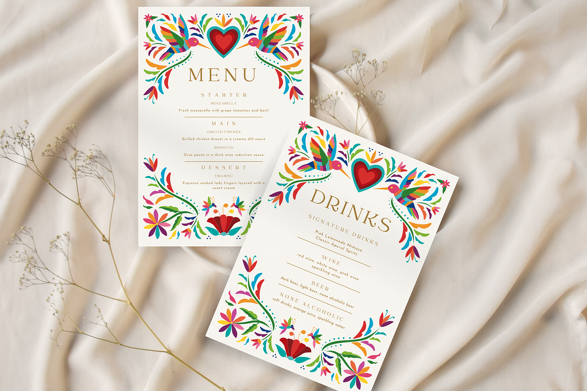 Mexico Otomi Wedding Bundle, a Templates & Theme by Akbaly (Photo 12 of 20)