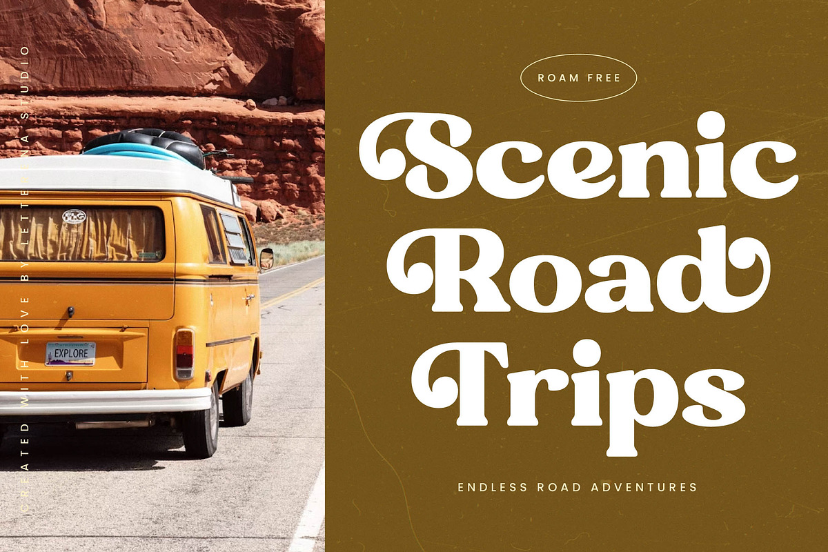 Angelic Pearl Retro Serif Font, a Serif Font by Letterena Studios (Photo 6 of 15)