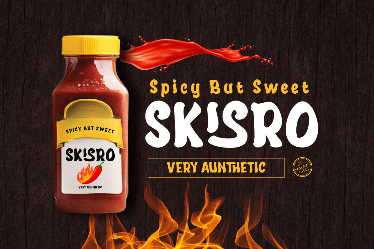 Garuton - Sauce Display Font, a Sans Serif Font by twinstd (Photo 8 of 9)