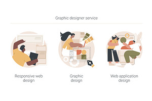 Graphic Designer Service Abstract