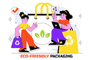 10 Eco Friendly Packaging, a Person Illustration by denayunebgt (Thumbnail 4 of 4)