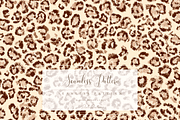 Leopard Seamless Pattern Sepia Tones, a Pattern Graphic by Pati Charm Studio (Thumbnail 1 of 8)