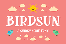 Birdsun a Quirky Serif Font