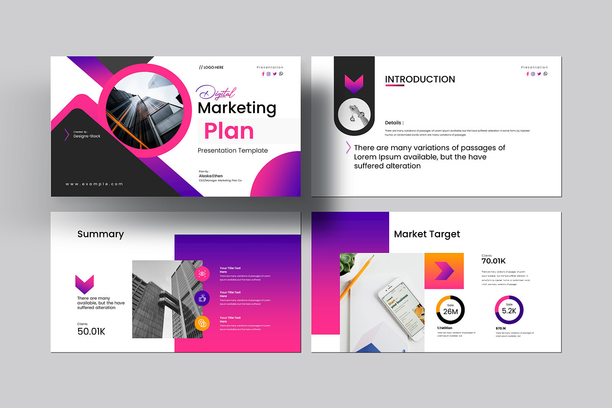 Digital Marketing Plan Presentation preview 3