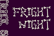 Ghoul Bones Display Font, a Symbol Font by Helotype (Thumbnail 3 of 6)