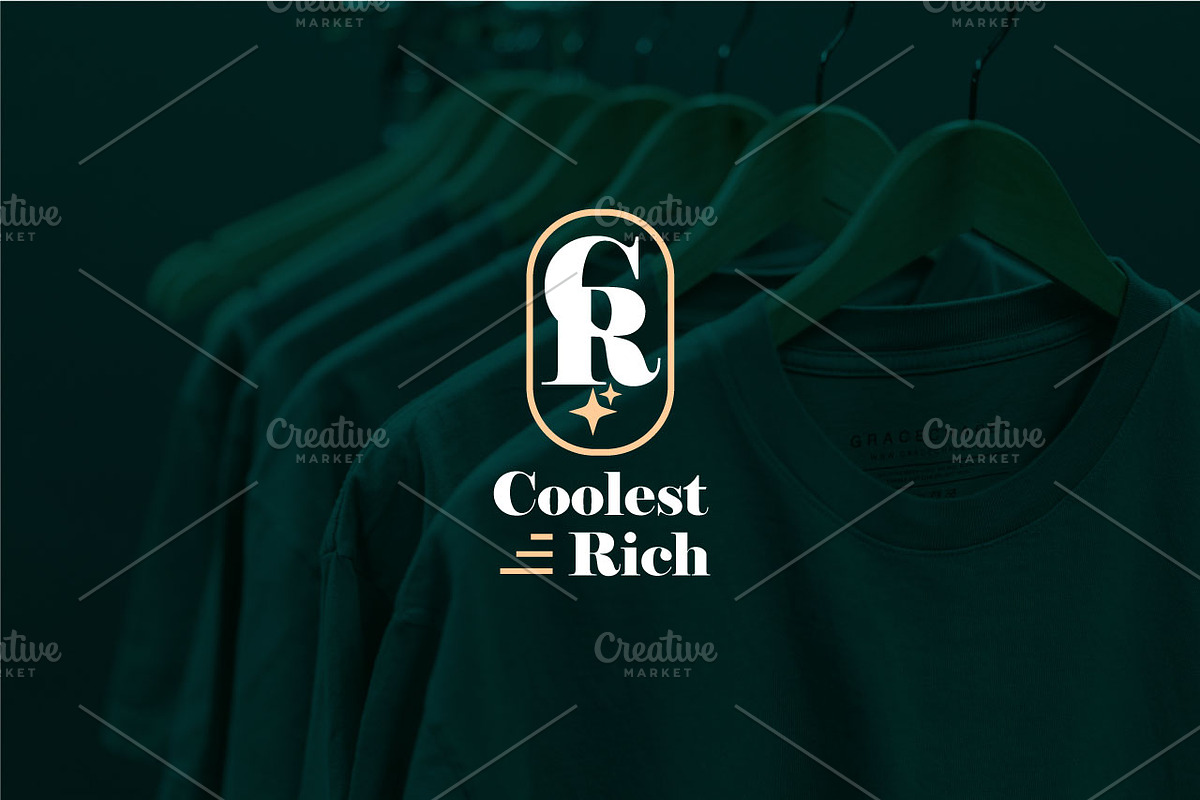 CR- Coolest Rich Clothing Brand Logo, a Branding & Logo Template by Sagar Gabol (Photo 1 of 3)