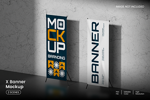 X Banner Mockup, an Advertising Mockup by Unerispace