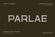 Parlae – Vintage Serif Font, a Serif Font by Artiveko (Thumbnail 1 of 8)
