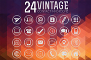 Vintage Contact Info Icon Vector Set, a Graphic by cloverandcrow (Thumbnail 1 of 2)