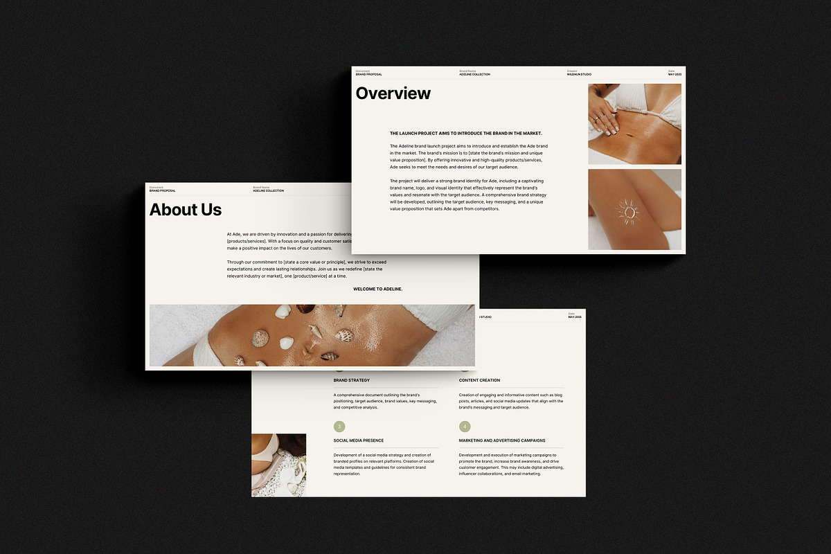 ADE / 3in1 Branding Pack, a Presentation Template by Wildnun Studio (Photo 4 of 43)