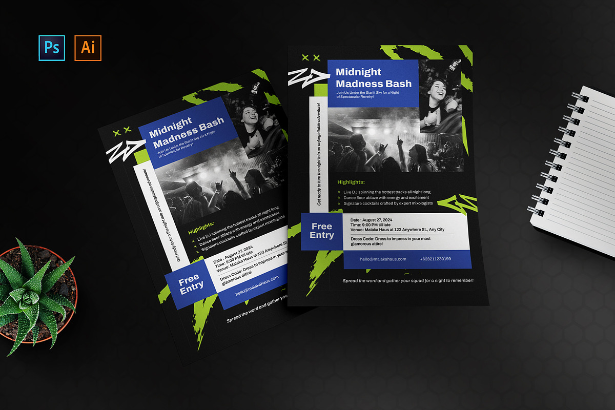 Madness Party - Poster Template, a Poster Template by StreaksideStd (Photo 1 of 2)