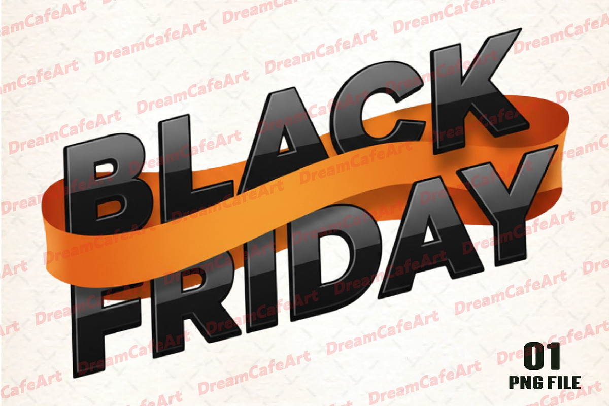 Black Friday PNG, an Illustration by DreamCafeArt (Photo 1 of 4)