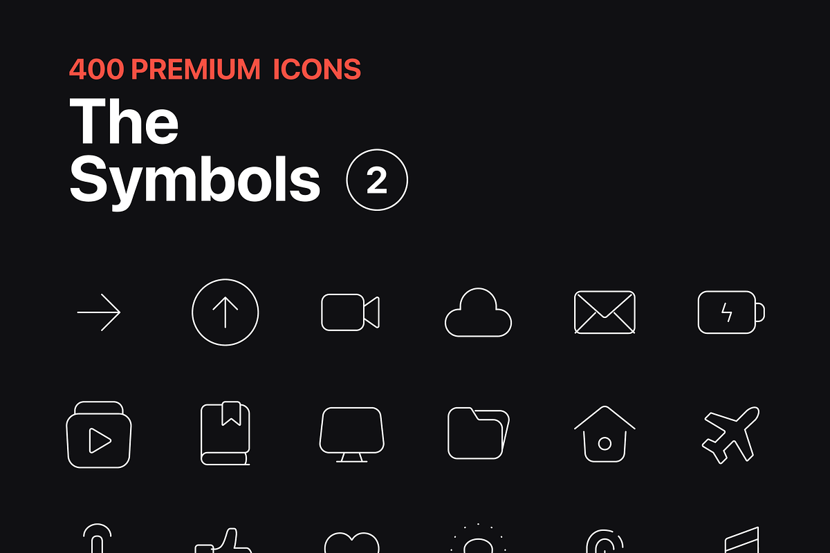 The Symbols 2: 420 premium icons, an Outline Icon by Design Essentials (Photo 2 of 5)
