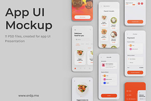 App UI Mockup / Phone Screen Mockup, a Device Mockup by Eka Restu D. Putra