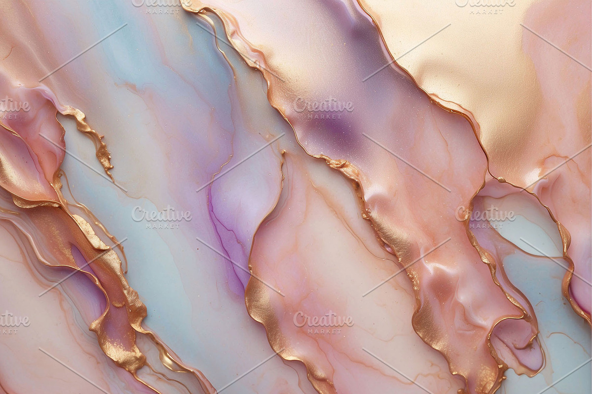 Rose Gold Marble Alcohol Ink Texture, a Texture Graphic by by creative paper (Photo 8 of 11)