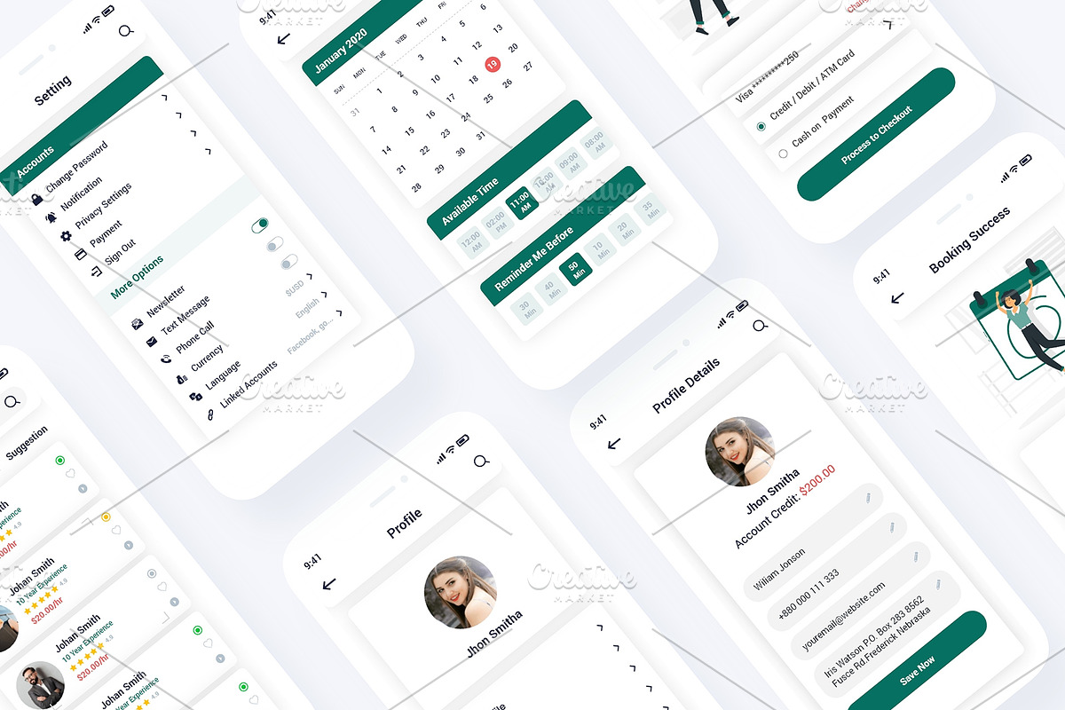 Lawyer Finder Mobile App UI Template, an UI Kit Template by RiveupDigital (Photo 6 of 8)