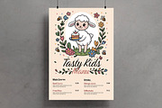 Tasty Kids Menu Flyer Template, a Flyer Template by MightyDesign (Thumbnail 1 of 6)