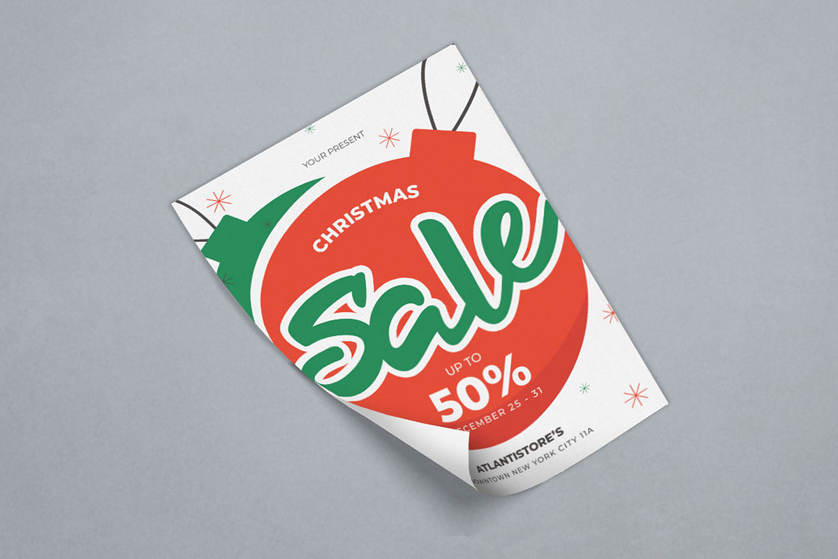 Christmas Sale, a Flyer Template by Graphr (Photo 2 of 3)