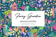 Fairy Garden - Floral Pattern, a Pattern Graphic by Velliniki (Thumbnail 1 of 9)