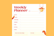 Creative Daily Weekly Planner, a Stationery Template by Neermana (Thumbnail 3 of 4)