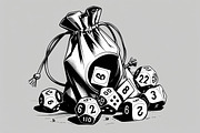 Dice Set Clipart Collection, an Illustration by musafir_fashion (Thumbnail 8 of 9)