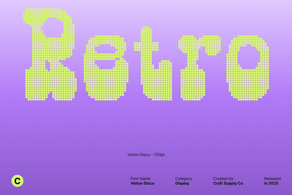 Velton Disco, a Serif Font by Craft Supply Co. (Photo 2 of 8)