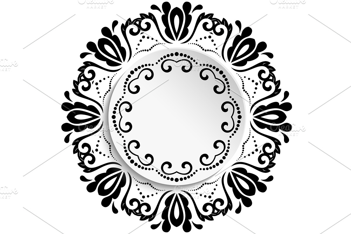 Floral Vector Ornament With Volume, a Decorative Illustration by FineArtStudio (Photo 1 of 3)
