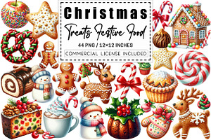 Christmas Treats Festive Food, a Graphic by CitraGraphics