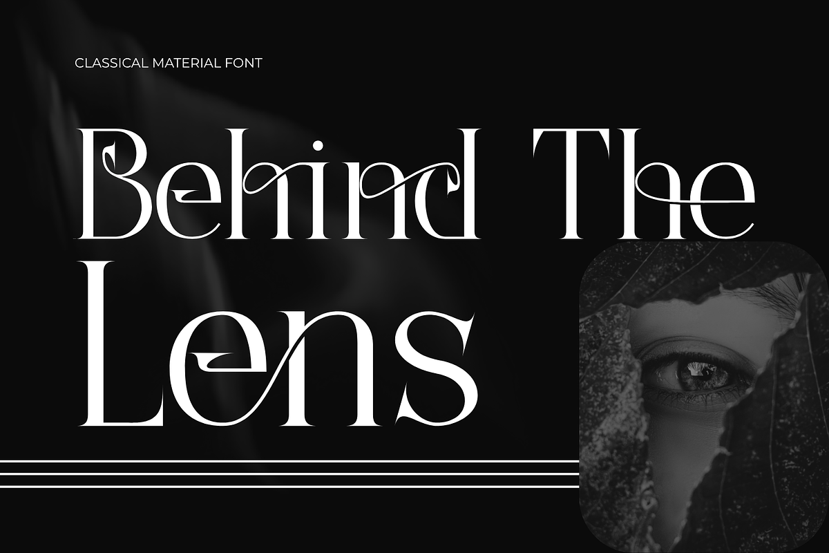 Classical Material CalligraphicSerif, a Serif Font by 177Studio (Photo 2 of 8)