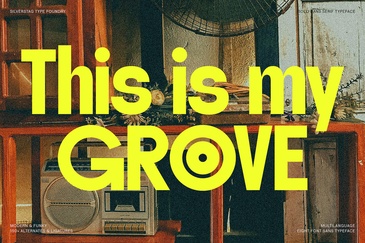 ROCKFALL - Bold Ligature Typeface, a Sans Serif Font by SilverStag Type Foundry (Photo 13 of 30)