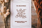 Picky Mother - Cute Monoline Font, a Script Font by Airotype (Thumbnail 4 of 12)