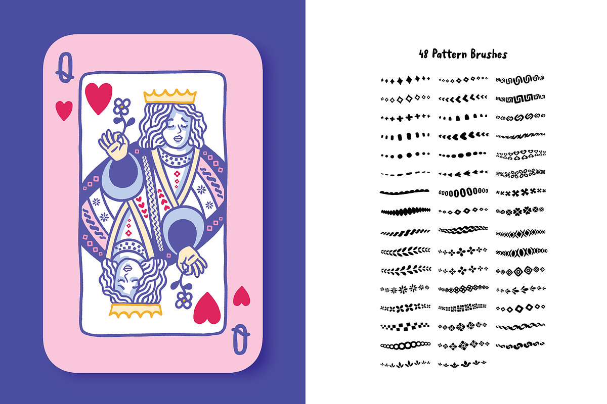Whimsy Playing Cards for Procreate, a Brush Add-On by Pencil Twist (Photo 3 of 11)