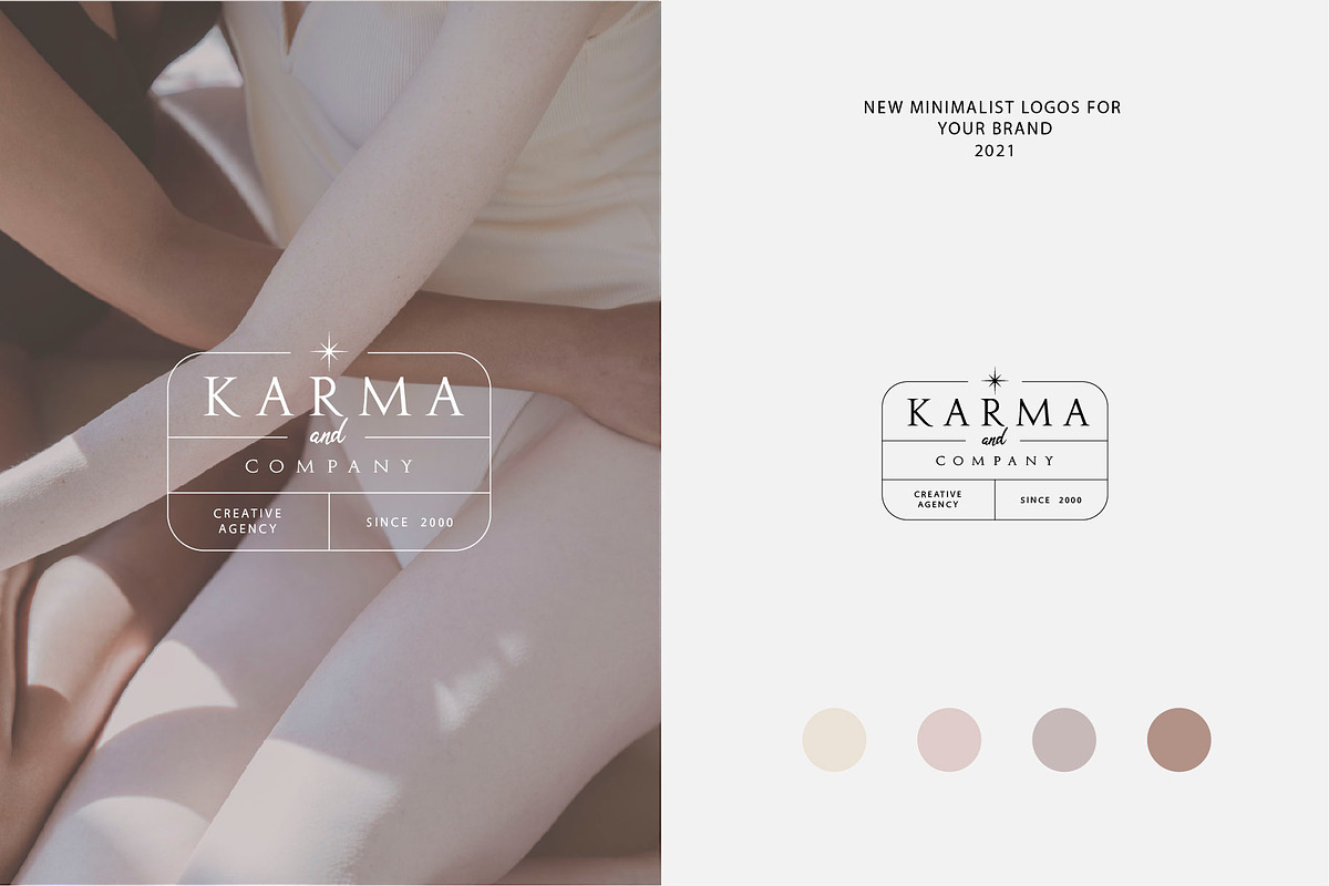 Simple & Minimalist  Logo EPS AI PSD, a Branding & Logo Template by Katya_lu (Photo 9 of 12)