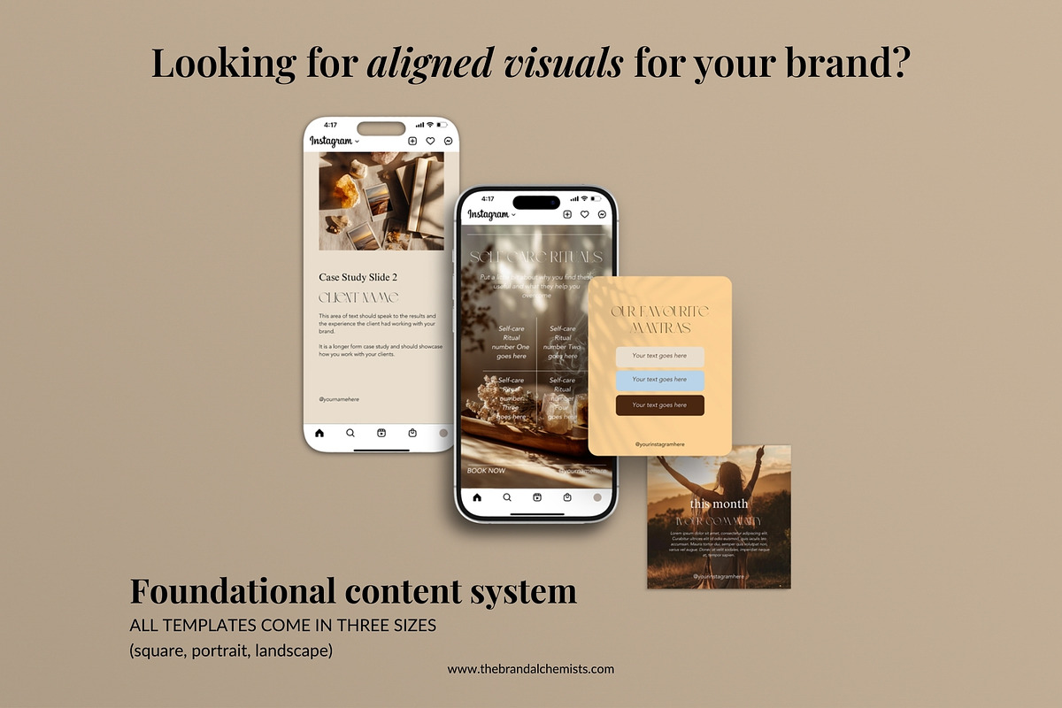 Golden Hour Instagram Templates, a Social Media Template by The Brand Alchemists (Photo 3 of 13)