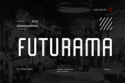 Futurama Modern Titling Fonts, a Sans Serif Font by Fortunes Co (Thumbnail 1 of 14)